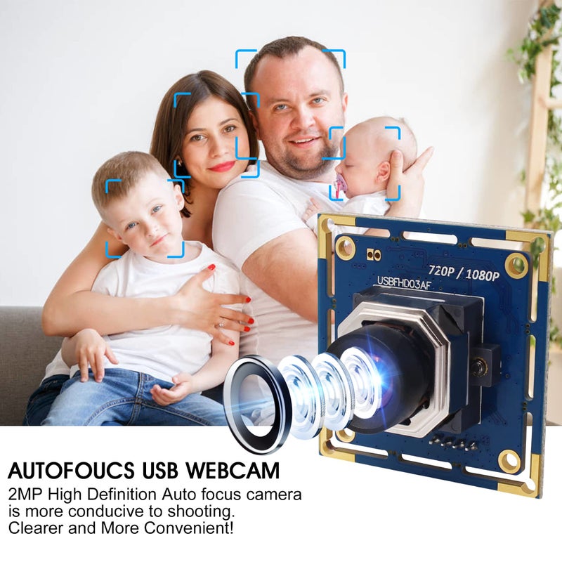 ELP USB Camera Module 100fps Autofocus 2megapixel usb with Camera 1080p FHD Industrial USB Camera 1080P 30fps USB Camera Module 720P 60fps USB Cameras - Image 2